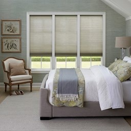 Motorized 9/16 Inch Light Filtering Cellular Shades
