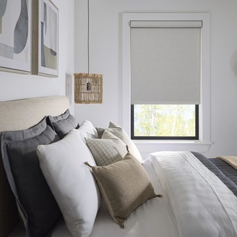 Motorized Room Darkening Roller Shades
