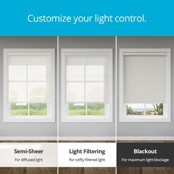 Alternate image for No Drill Blackout Roller Shades