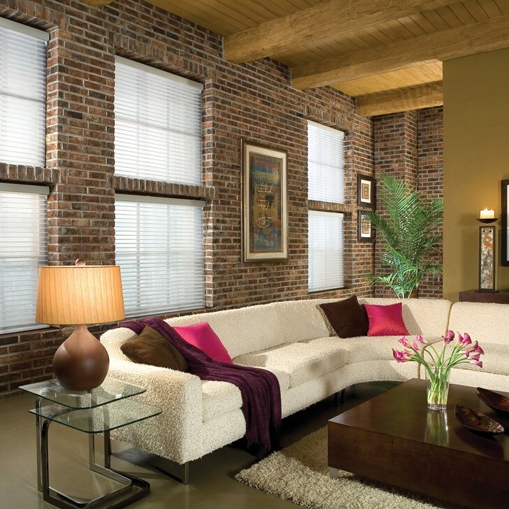 Manhattan Sheer Shadings feature soft fabric louvers suspended between two layers of sheer fabric, and preserve your view when opened while providing UV protection.  Color: White