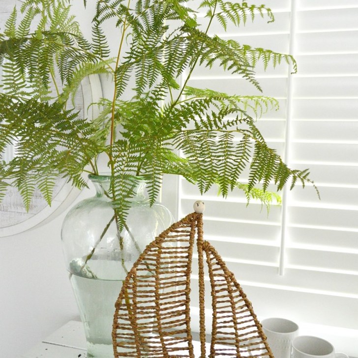 Customer Shannon Fox gave her Oregon cottage a classic look with Composite Shutters in Silk White with Outside Bullnose L-Frame.