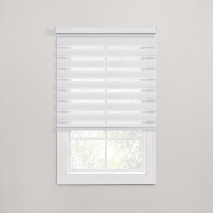 Motorized Zebra Shades in the Lunar Eclipse color.